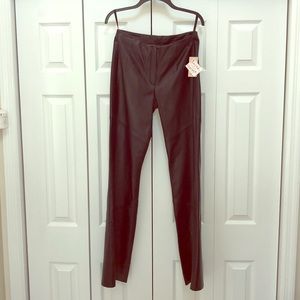 New With Tags Italian Leather Pants